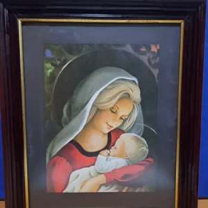 Cuadro Virgen con Niño Vintage