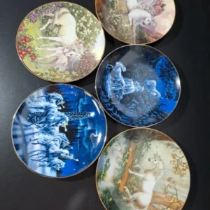 Lote 5 Platos Decorativos Unicornios