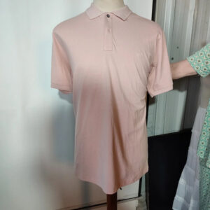 Polo manga corta rosa