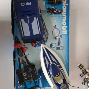 Furgón y Lancha Policía Playmobil