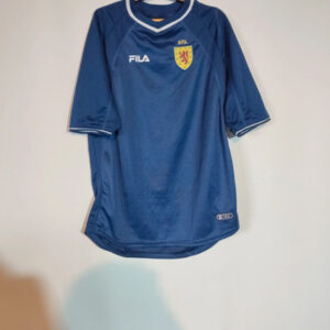Camiseta de manga corta azul deportiva
