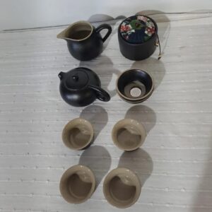 Juego té cerámico 4 personas